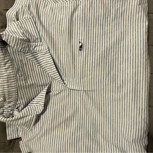 Vineyard Vines Blue and White Casual Button Down Shirt